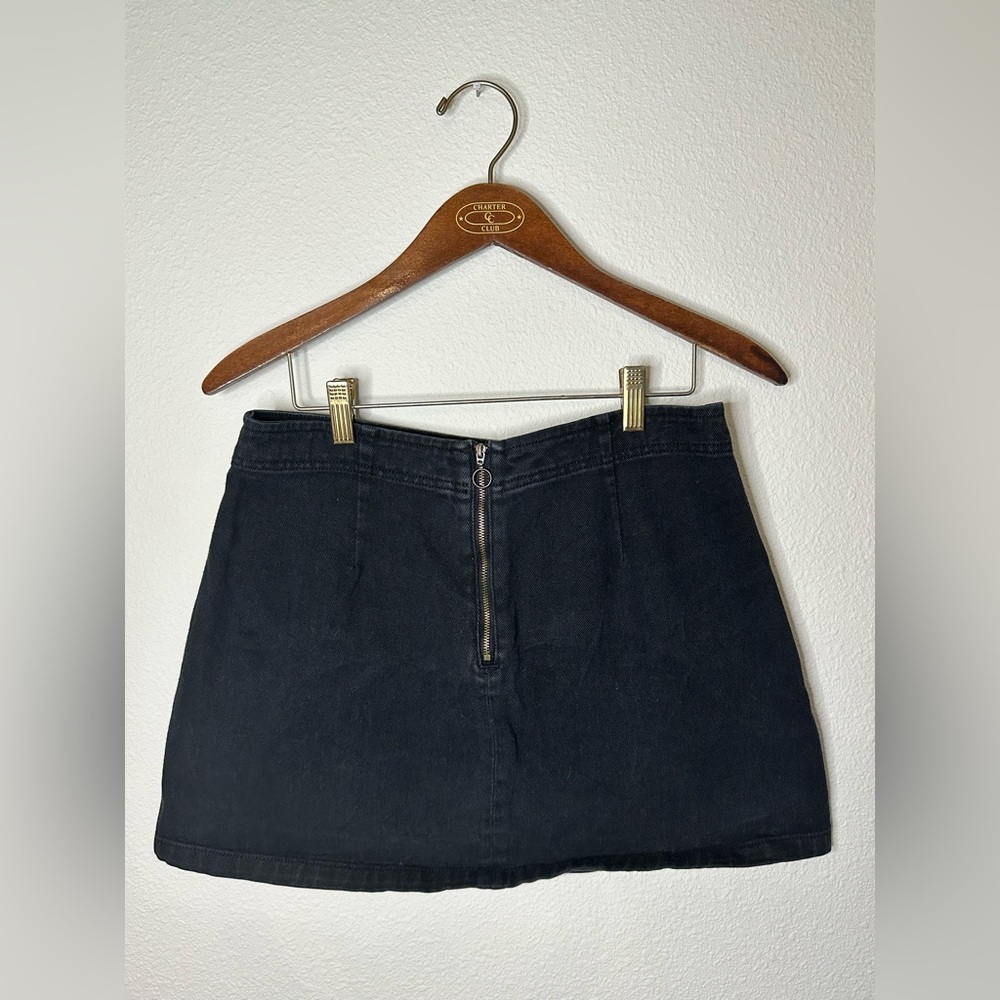 Kendall & Kylie Black Jean Skirt